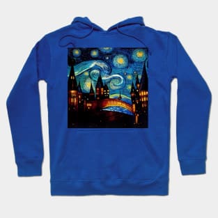 Starry Night Wizarding School Van Gogh Hoodie